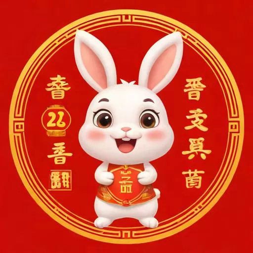 2025生肖兔双喜临门：2025生肖兔双喜临门63年