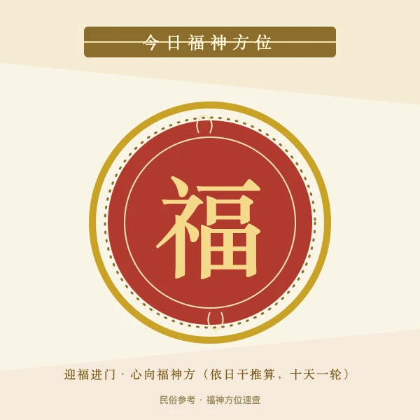 福字圆窗与福神方位