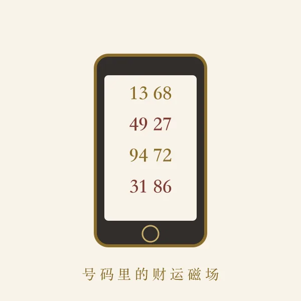 手机屏幕上的数字磁场图